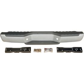 2001-2004 Nissan Frontier- Pickup Rear Step Bumper Assembly- Silver - NI1102135-2