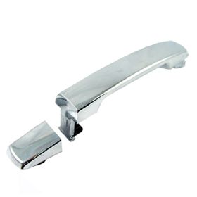 2005-2018 Nissan Frontier Pickup Door Handle Outer Front Passenger Side Crew Cab W/Offroad Pkg Chrome - OEM# 80606EA05A - NI1311120-3