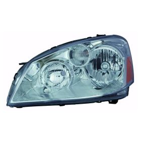 2005-2006 Nissan Altima Performance Headlamp Set Lh (Driver Side)+Rh  (Passenger Side) - Clear Lens - Chrome - NI2505122-2