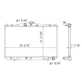 Lexus Rx450h 2010-2012 Radiator - RAD13118