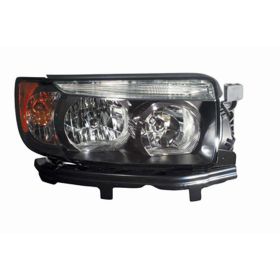 2007-2008 Subaru Forester Head Lamp Passenger Side W/Sport Pkg (Black) HQ - OEM# 84002SA200 - SU2503135-3