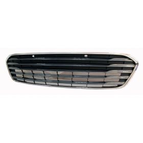 2013-2015 Toyota Avalon Grille Lower Front Painted Silvr Gray W/Chrome Mldg W/Sensor Hole - OEM# 5310207021 - TO1036153-3