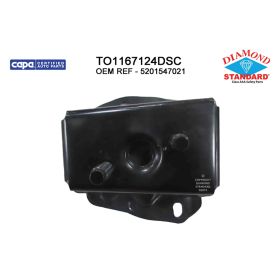 2004-2009 Toyota Prius Rear Passenger Side Bumper Impact Bar Bracket - Diamond Standard Certified - TO1167124DSC