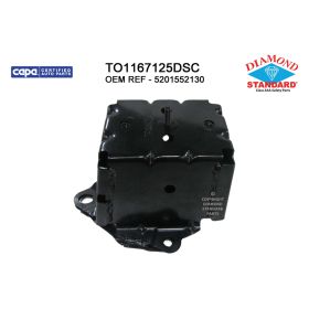 2012-2019 Toyota Prius C Rear Passenger Side Bumper Impact Bar Bracket - Diamond Standard Certified - TO1167125DSCOEM #5201552130
