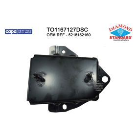 2012-2019 Toyota Yaris Hatchback Rear Passenger Side Bumper Impact Bar Bracket - Diamond Standard Certified - TO1167127DSCOEM #5218152160
