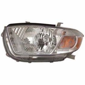 2010 Toyota Highlander Head Lamp Driver Side Base/Ltd/Se Mdl Usa Built HQ - OEM# 811500E110 - TO2502201-3