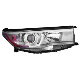 2014-2016 Toyota Highlander Head Lamp Passenger Side W/Smoked Chrome Bezel HQ - OEM# 811100E250 - TO2503225-3