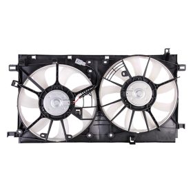 Toyota Prius 2016-2021 Radiator And Condenser Fan Assembly With Two Fans Side By Side - TO3115191 OEM# 1671137160/1636336160/1636337060