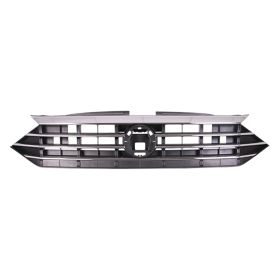 2019-2021 Volkswagen Jetta Grille- Black W/ Chrome Moulding- From 3-18- W/O R Line - VW1200174-2