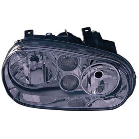 1999-2001 Volkswagen Golf (1999-) Head Lamp Passenger Side W/Fog (Chrome Bezel) HQ - OEM# 1J0941018C - VW2503114-3