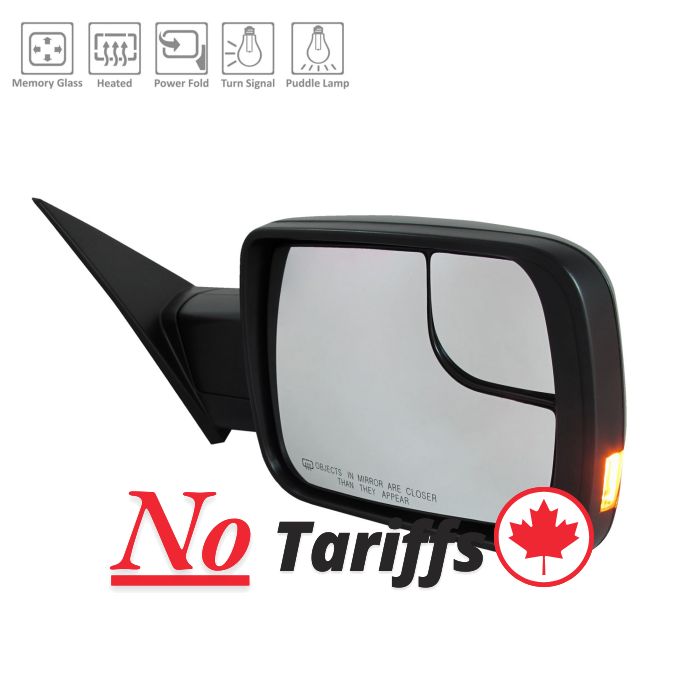 Passenger Side Power Door Mirror 2019-2022 Dodge Ram 1500 Pickup