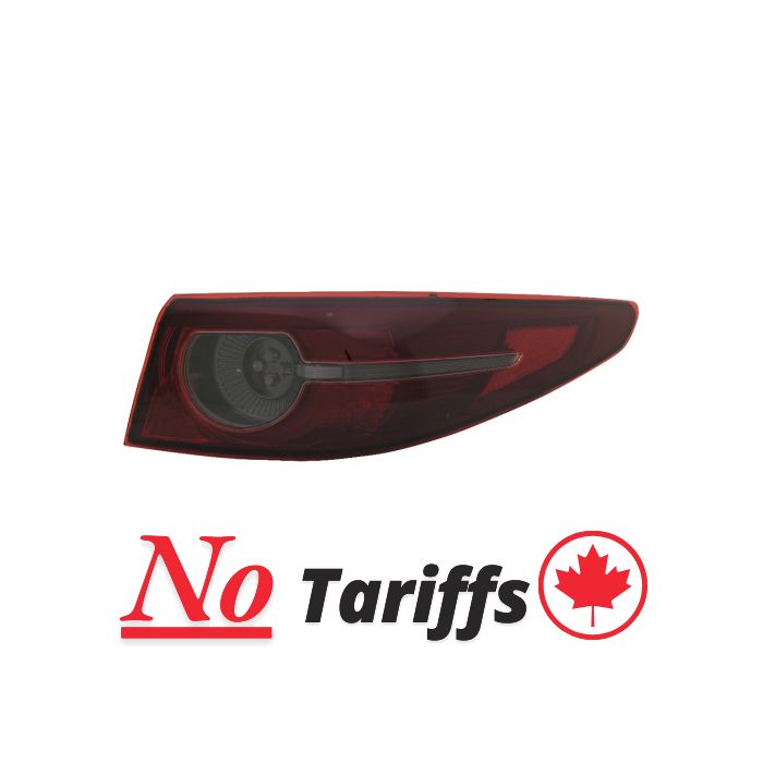 Passenger Side Outer Tail Light Assembly 2019-2022 Mazda 3
